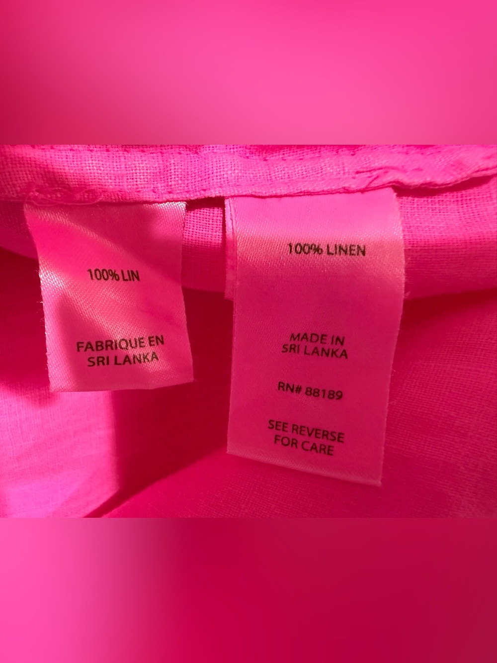 Lilly Pulitzer Pilar Tunic Linen Dress Aura 
Pink Size XS - Picture 7 of 16